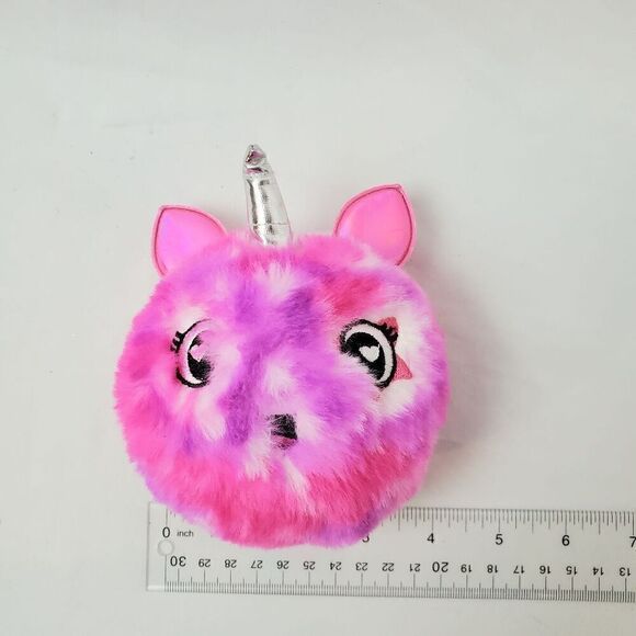Unikitty Puff Keychain Backpack cat Unicorn heart eye - Picture 4 of 5